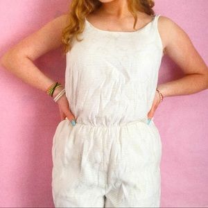 baby cream sweet romper